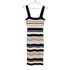 Bardot Midi Bodycon Dress Blue Size 8/Medium